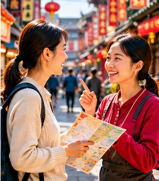 中国旅行で現地の人と話せる