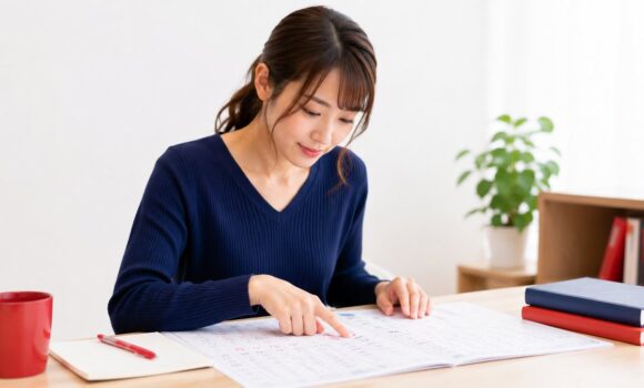 ピンイン表を指でなぞりながら学ぶ中国語初心者