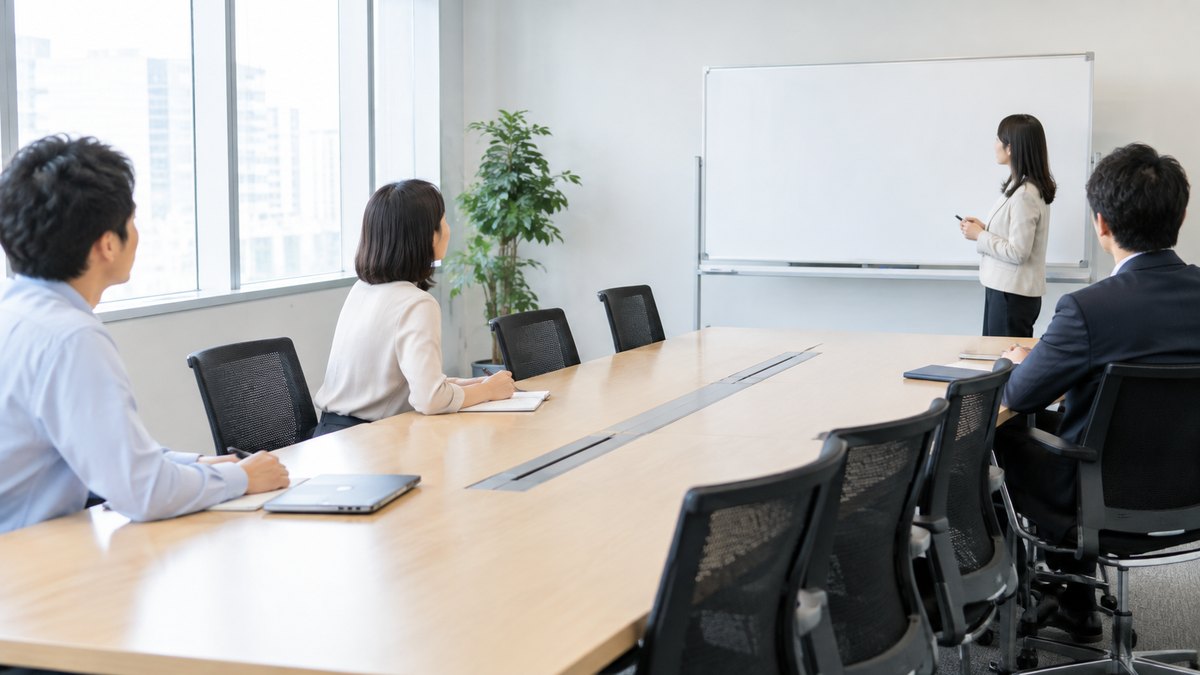 欠席が増え、空席が目立つ企業研修の教室